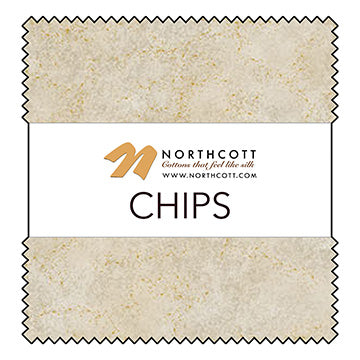 5" Chips (Charm) - Northcott - Shimmer - Desert Sand City Fog (Chips - 42 pc) CSANDFOG42-10