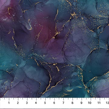 Midas Touch - Multi Texture - Plum/Teal - DM26833-28 (1/2 Yard)