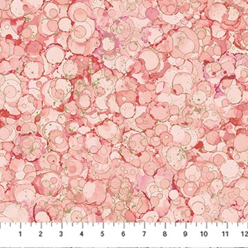 Midas Touch - Bubble Texture - Rose - DM26834-23 (1/2 Yard)