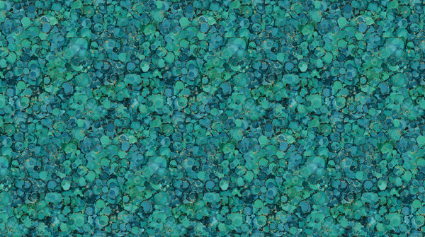 Midas Touch - Bubble Texture - Teal - DM26834-66 (1/2 Yard)