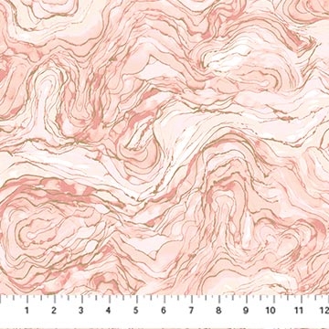 Midas Touch - Wave Texture - Rose - DM26835-23 (1/2 Yard)