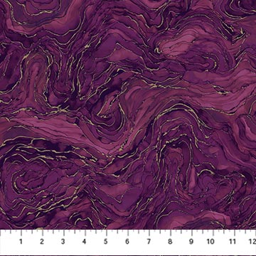 Midas Touch - Wave Texture - Plum - DM26835-28 (1/2 Yard)