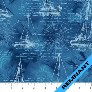 Remnant - Northcott - Sail Away - DP24166-44 (14" x WOF)