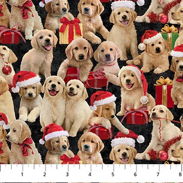 Golden Christmas -  DP25293-99 (1/2 Yard)