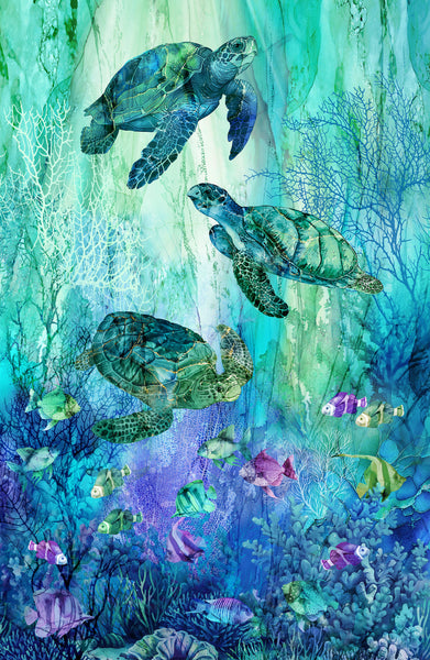 Northcott - Coral Reef - Panel - 28" x 43" - DP28875-66 (per panel)