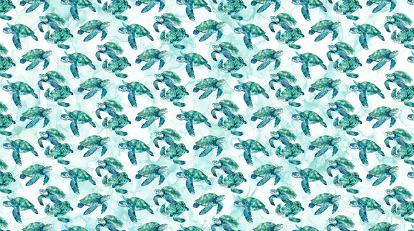 Northcott - Coral Reef - Turtles - DP28878-10 (1/2 Yard)