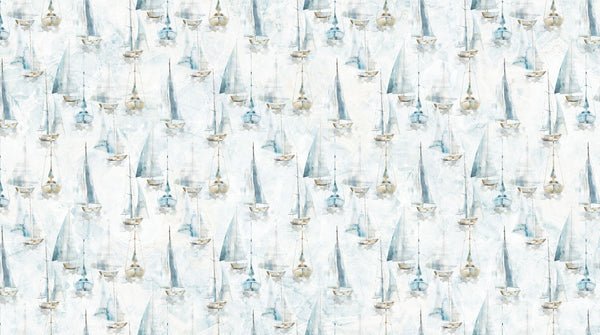 Northcott - Smooth Sailing - Sm Sail Boats - DP28909-10 (1/2 Yard)