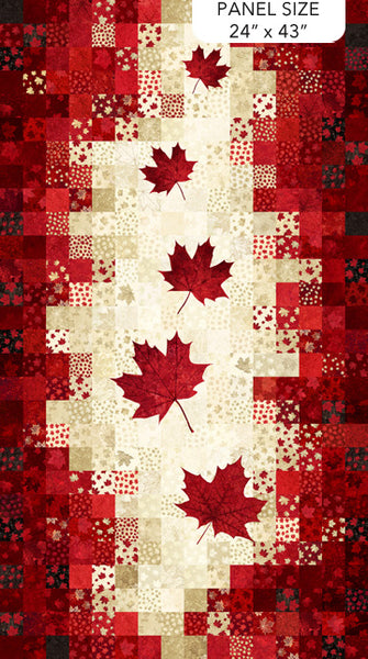 Northcott - Stonehenge - Oh Canada 14 - Patchwork Panel - 24" x 43" - DP29015-12 (per panel)