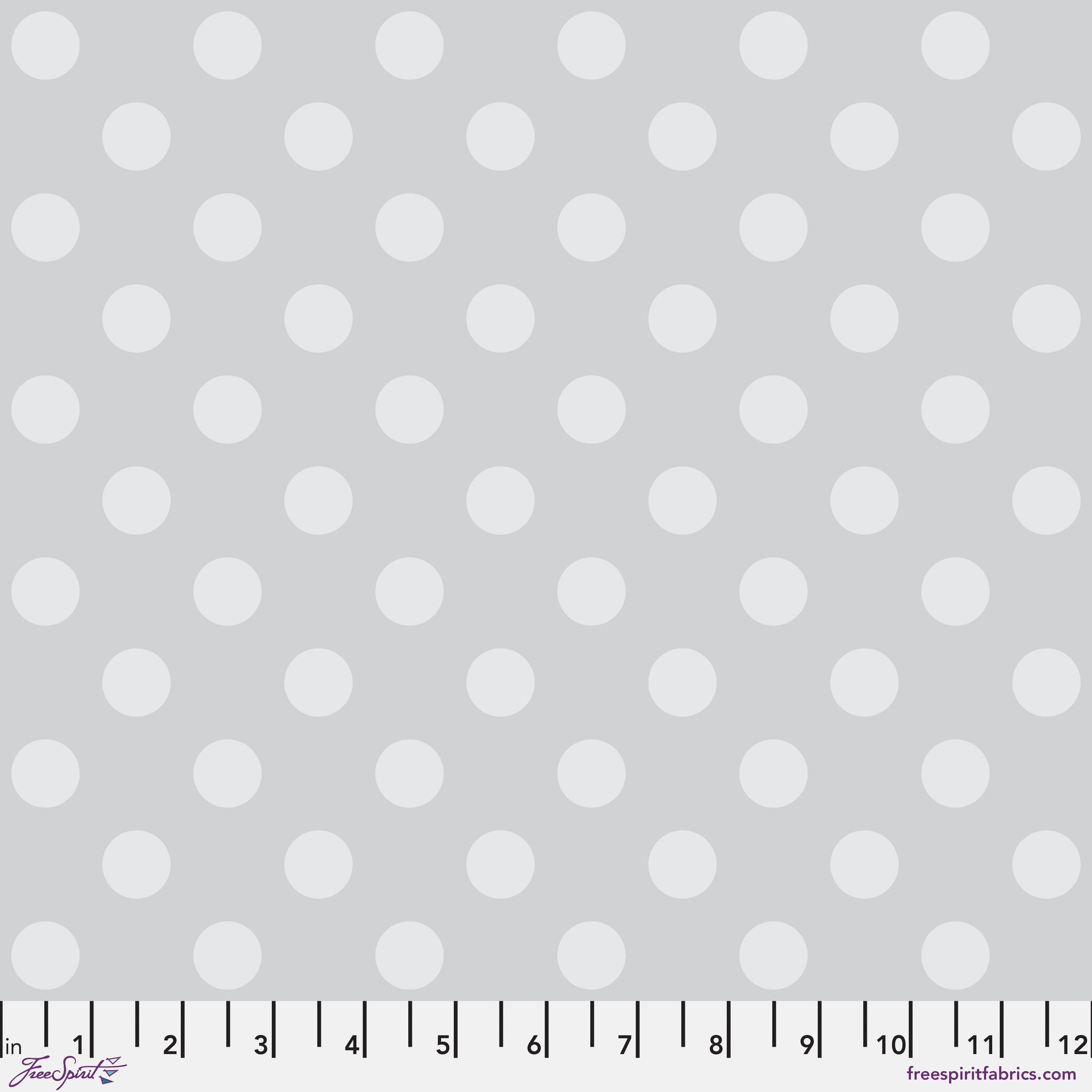 Tula Pink - True Colors Graywork - Pom Pom - Fog - PWTP118.FOG (1/2 Yard)