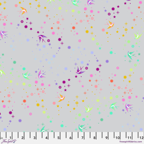 Tula Pink - True Colors Graywork - Fairy Dust - Fog - PWTP133.FOG (1/2 Yard)