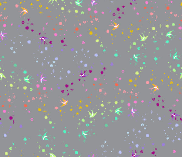 Tula Pink - True Colors Graywork - Fairy Dust - Shadow - PWTP133.SHADOW (1/2 Yard)