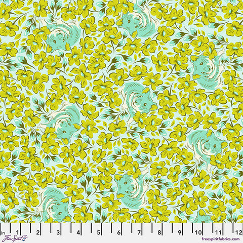 Tula Pink - Besties - Chubby Cheeks - Clover - PWTP218.CLOVER (1/2 Yard)