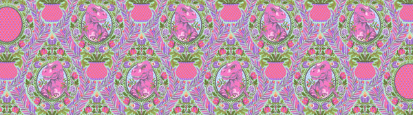 Tula Pink - ROAR! - Tree Rex - Mist - PWTP222.MIST (1/2 Yard)