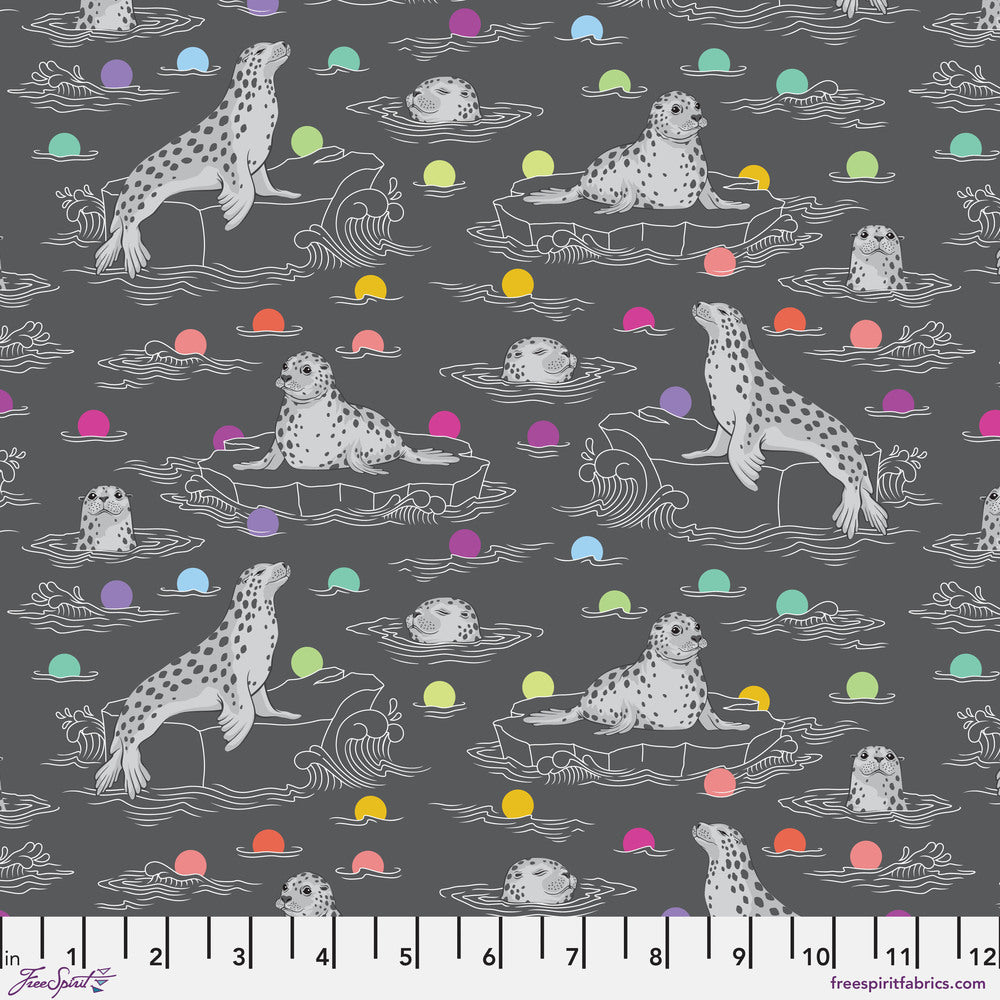 Tula Pink - Graywork - Seal the Deal - Carbon - PWTP259.CARBON (1/2 Yard)