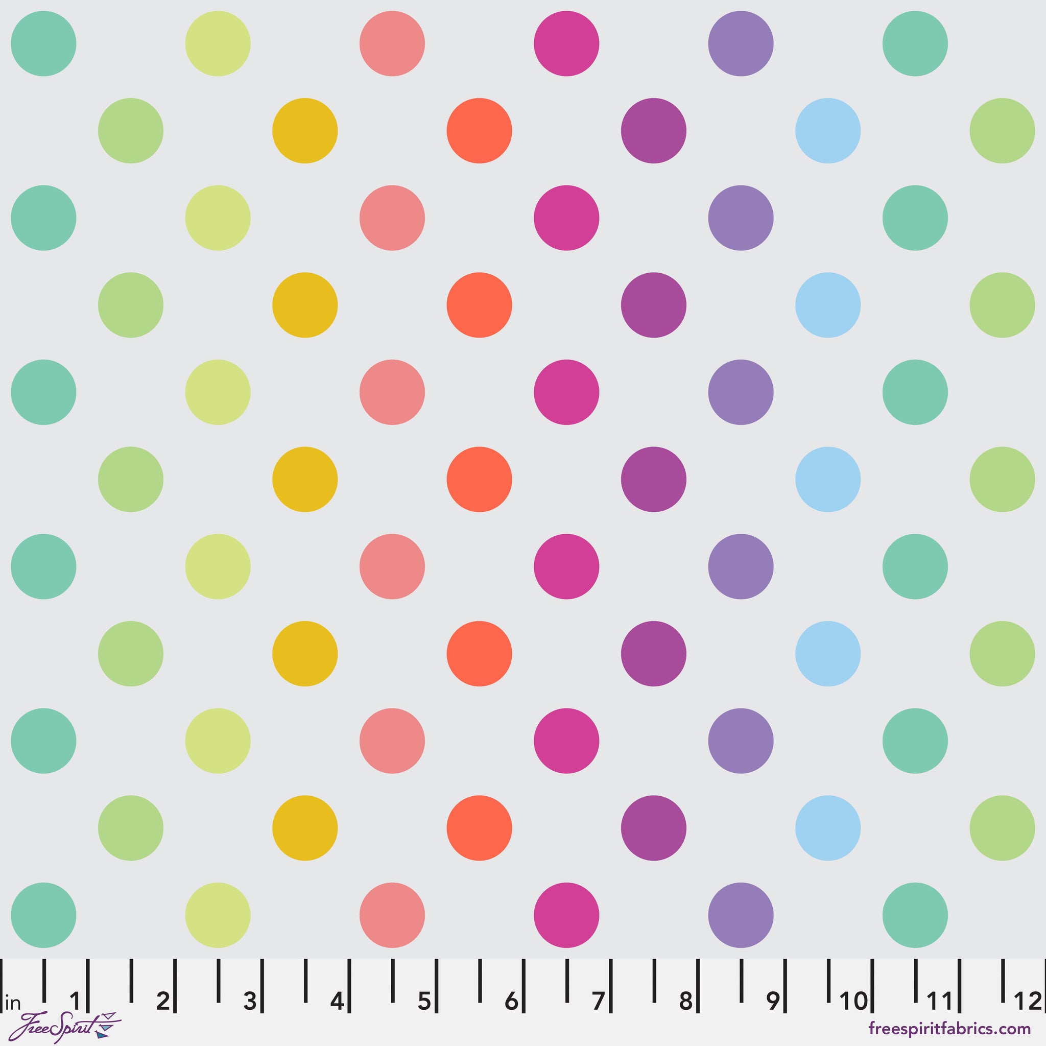 Tula Pink - True Colors Graywork - Disco Poms - Whisper - PWTP262.WHISPER (1/2 Yard)