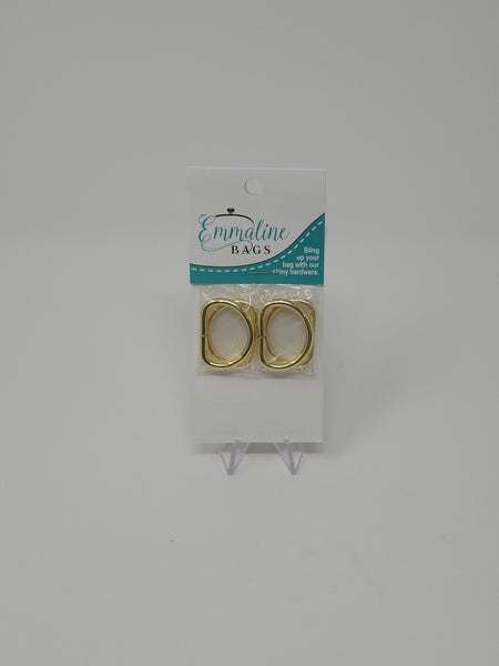 D-Rings (4 Pack) - 3/4" (20 mm-thin) (5 finishes)