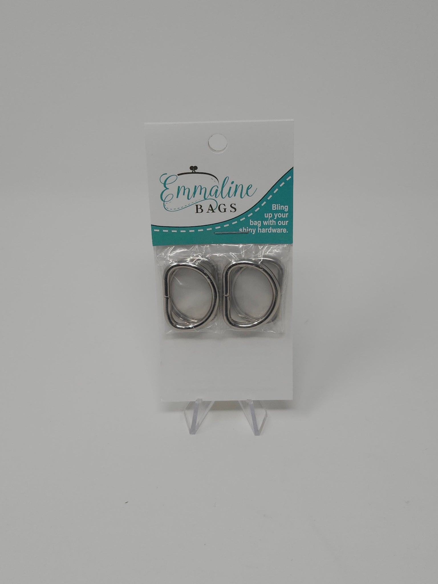 D-Rings (4 Pack) - 3/4" (20 mm-thin) (5 finishes)