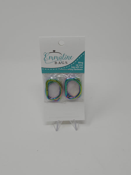 D-Rings (4 Pack) - 3/4" (20 mm-thin) (5 finishes)
