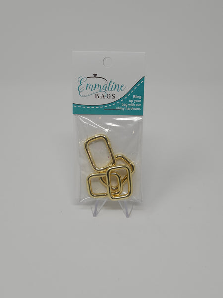 Rectangular Rings (4 Pack) - 3/4" (18 mm) (5 Finishes)
