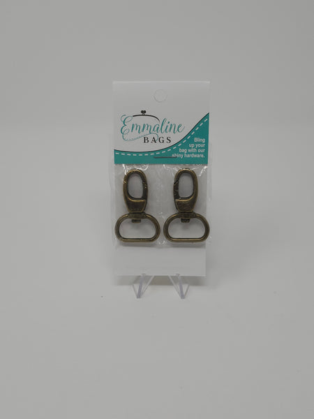 Swivel Snap Hook:  Designer Profile (2 Pack) - 3/4" (18 mm) (5 Finishes)