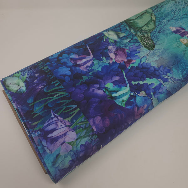 Northcott - Coral Reef - Canvas Bag Panel - 28" x 43" - C28885-66 (per panel)