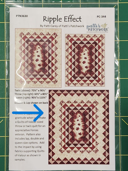 Quilt Kit - Northcott - Oh Canada 14 - Ripple Effect - Queen Size (90.5"x110.5")