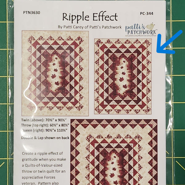 Quilt Kit - Northcott - Oh Canada 14 - Ripple Effect - Throw Size (60.5"x80.5")