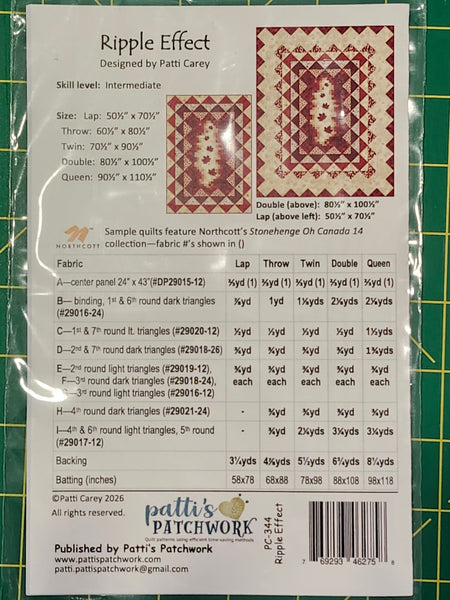 Pattern -  Oh Canada 14 - Ripple Effect - PTN3630