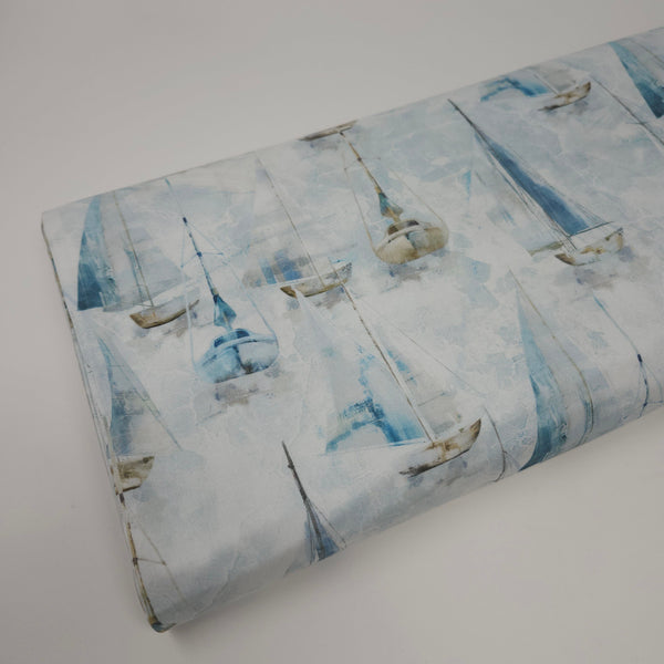 Northcott - Smooth Sailing - Sm Sail Boats - DP28909-10 (1/2 Yard)