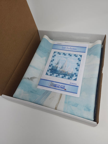 Quilt Kit - Northcott - Smooth Sailing - Split Reflection (50"x50")