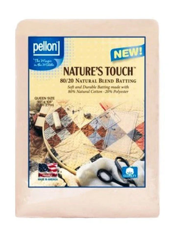 Quilt Batting - Pellon - 80/20 Cotton/Polyester Batting Package - Queen Size - 90"x108" - LE0906
