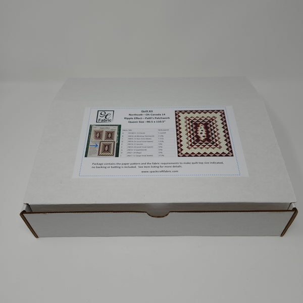 Quilt Kit - Northcott - Oh Canada 14 - Ripple Effect - Queen Size (90.5"x110.5")