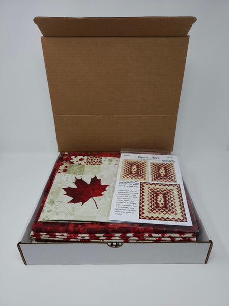 Quilt Kit - Northcott - Oh Canada 14 - Ripple Effect - Queen Size (90.5"x110.5")