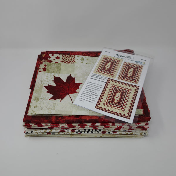 Quilt Kit - Northcott - Oh Canada 14 - Ripple Effect - Queen Size (90.5"x110.5")