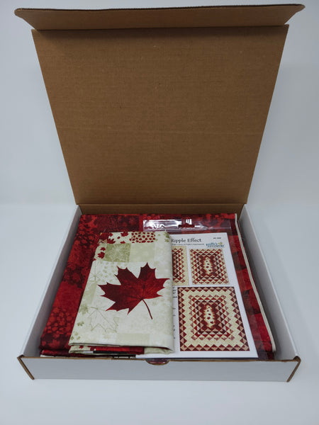 Quilt Kit - Northcott - Oh Canada 14 - Ripple Effect - Throw Size (60.5"x80.5")