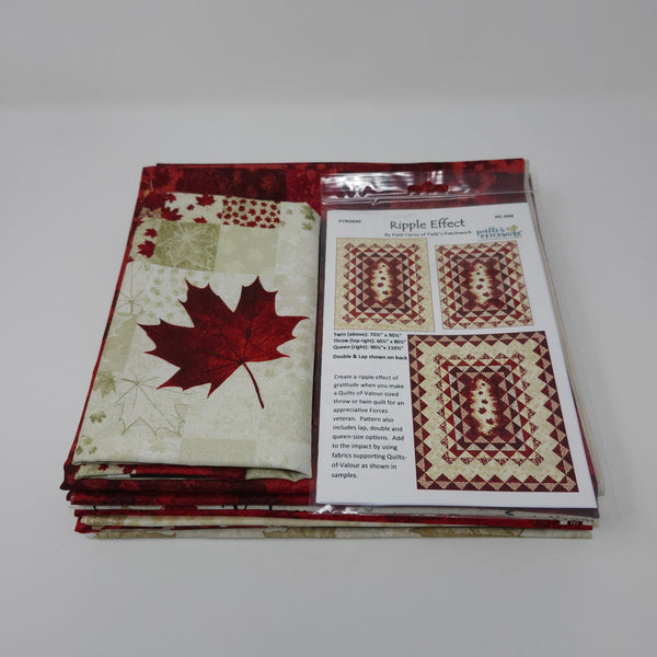 Quilt Kit - Northcott - Oh Canada 14 - Ripple Effect - Throw Size (60.5"x80.5")