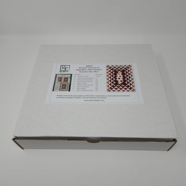 Quilt Kit - Northcott - Oh Canada 14 - Ripple Effect - Throw Size (60.5"x80.5")