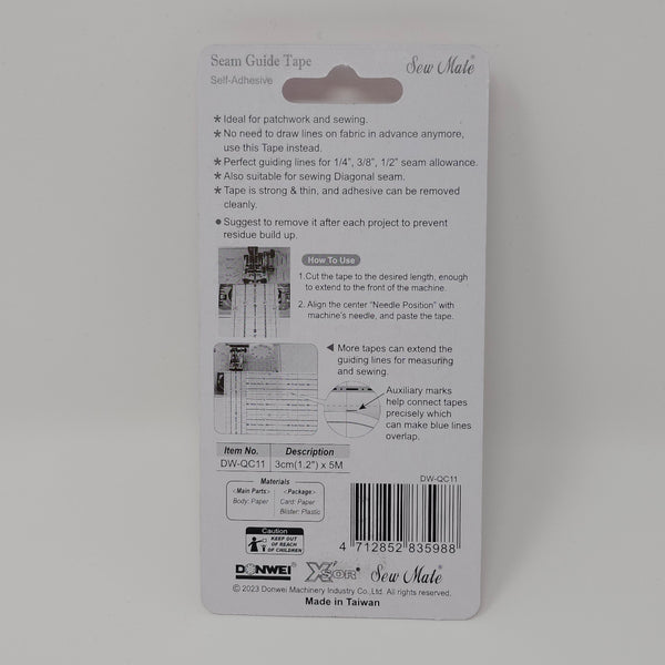 Sew Mate - Seam Guide Tape (Extra Wide) - DWQC11