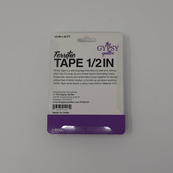 The Gypsy Quilter - Terrific Tape - 1/2 inch x 50 feet - TGQ123