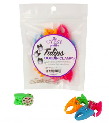 The Gypsy Quilter - Tulip Bobbin Clamps (12 pc. Bag) - TGQ016