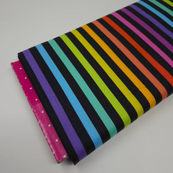 Tula Pink - True Colors Graywork - Disco Stripe - Carbon - PWTP231.CARBON (1/2 Yard)