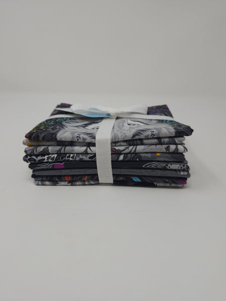 Hand-Cut Fat Quarter Bundle - Tula Pink - Graywork - Main Collection (8pc)