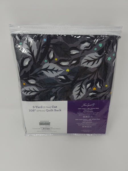 Quilt Backing - Tula Pink - Graywork - Nip in the Bud - FB2QBTP.20SHADOW (3 Yard Cut)
