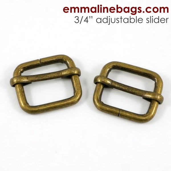 Adjustable Sliders (2 Pack)  - 3/4" (18 mm) (5 Finishes)