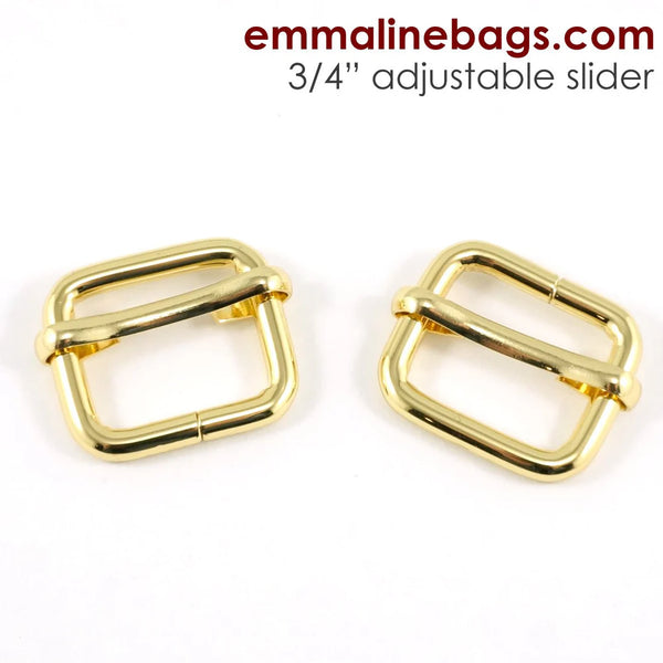 Adjustable Sliders (2 Pack)  - 3/4" (18 mm) (5 Finishes)