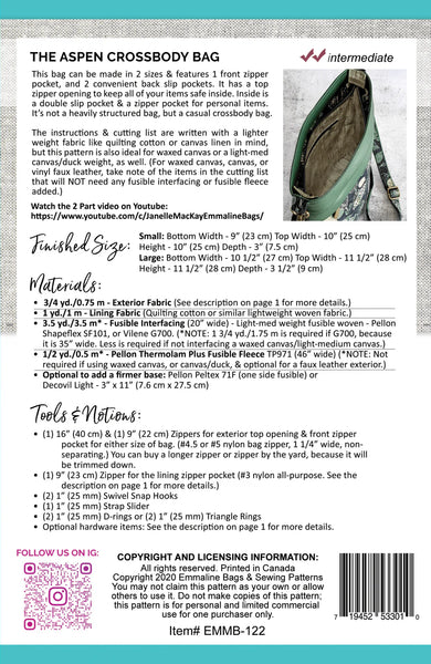 Pattern - Emmaline Bags - The Aspen Crossbody Bag - EMMB-122-PAPER