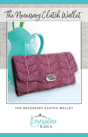 Pattern - Emmaline Bags - The Necessary Clutch Wallet - EMMB-101-PAPER