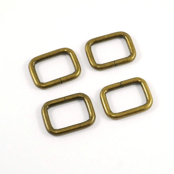 Rectangular Rings (4 Pack) - 3/4" (18 mm) (5 Finishes)