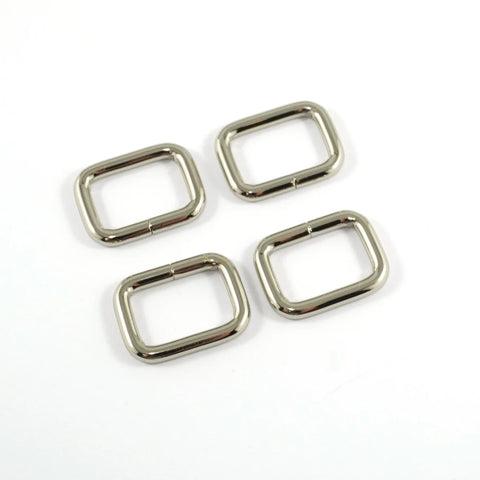 Rectangular Rings (4 Pack) - 3/4" (18 mm) (5 Finishes)