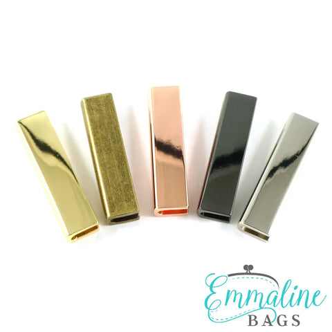 Rectangular Strap End Caps (4 Pack) - 1.5" Wide (38mm) (4 Finishes)